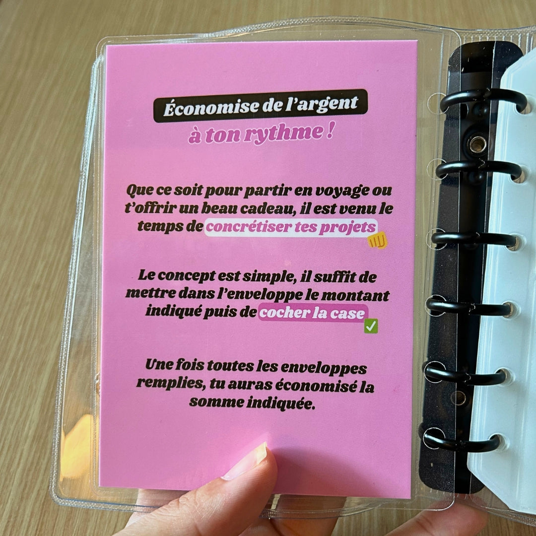Relève le défi - Classeur personnalisé pour épargner