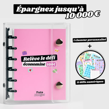 Relève le défi - Classeur personnalisé pour épargner